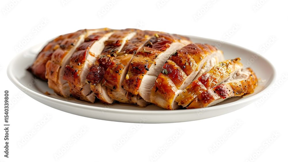 grilled-herb-crusted-chicken-breast-slices-juicy-and-aromatic-protein-ideal-for-healthy-dinner-savory-meal-on-white-plate-on-a-transparent-background-stockpack-adobe-stock Grilled herb-crusted chicken breast slices, juicy and aromatic protein, ideal for healthy dinner, savory meal on white plate on a transparent background