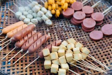 Traditional thai street food