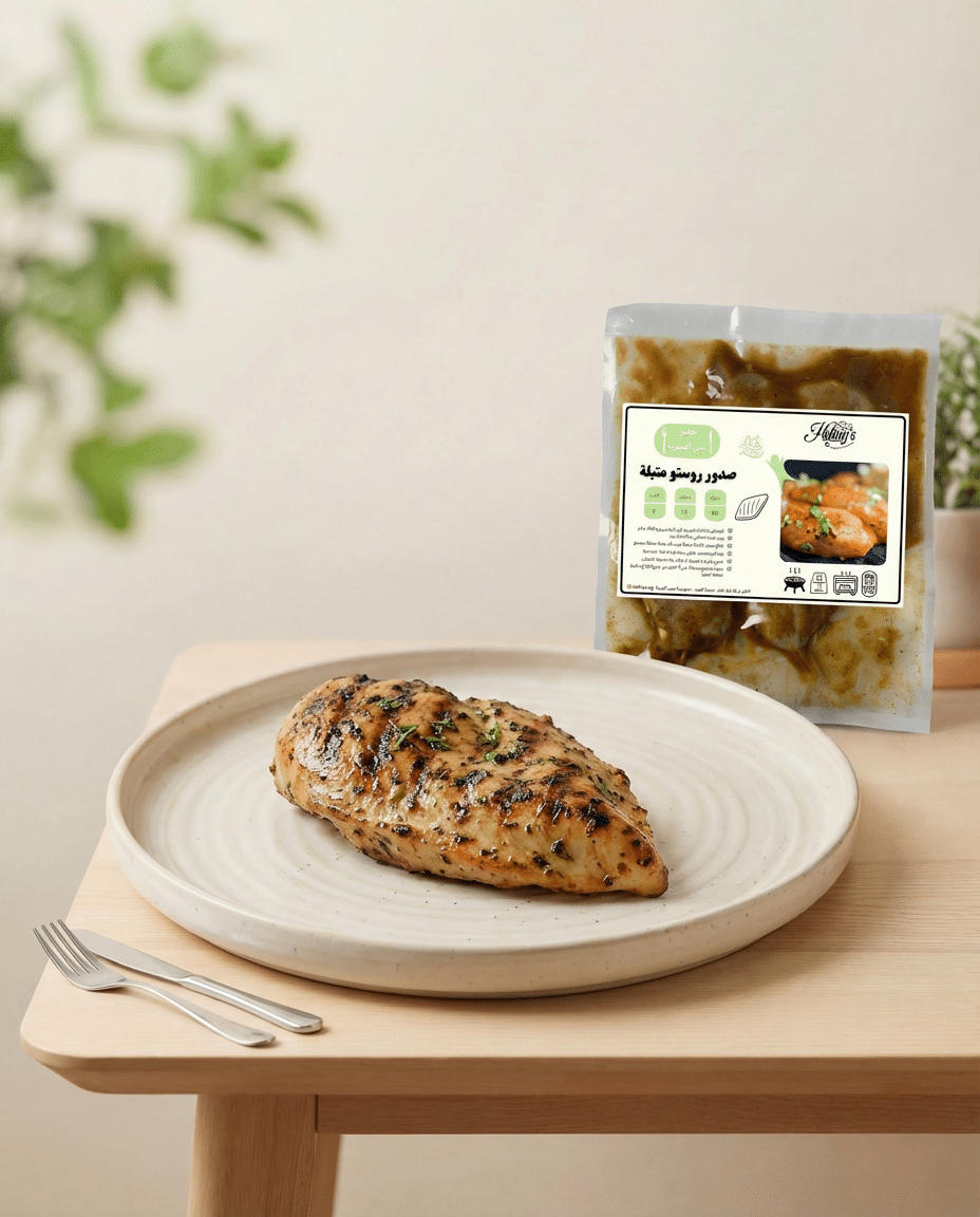 RTC-B-08 Marinated Roasted Chicken – Net Weight: (±1000 g) Packaging - Image 1
